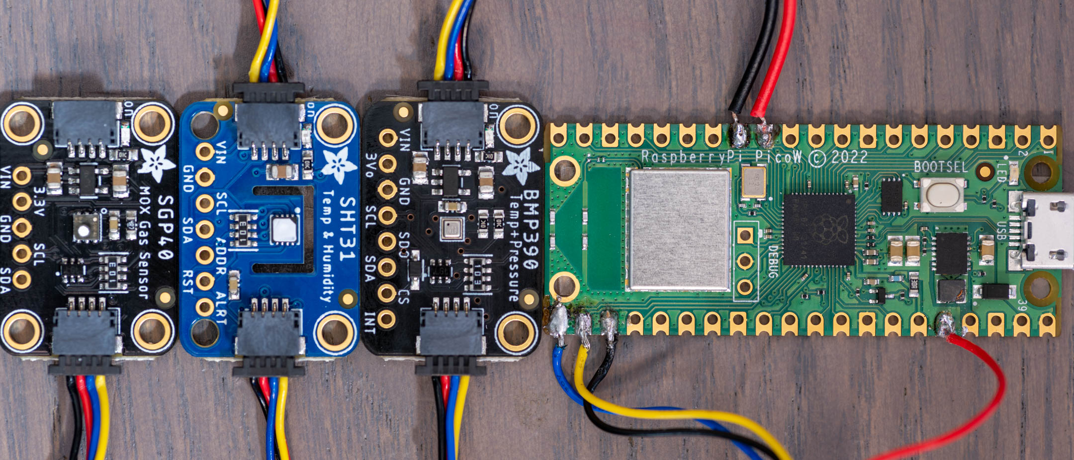 RP2040W and some i2c sensors